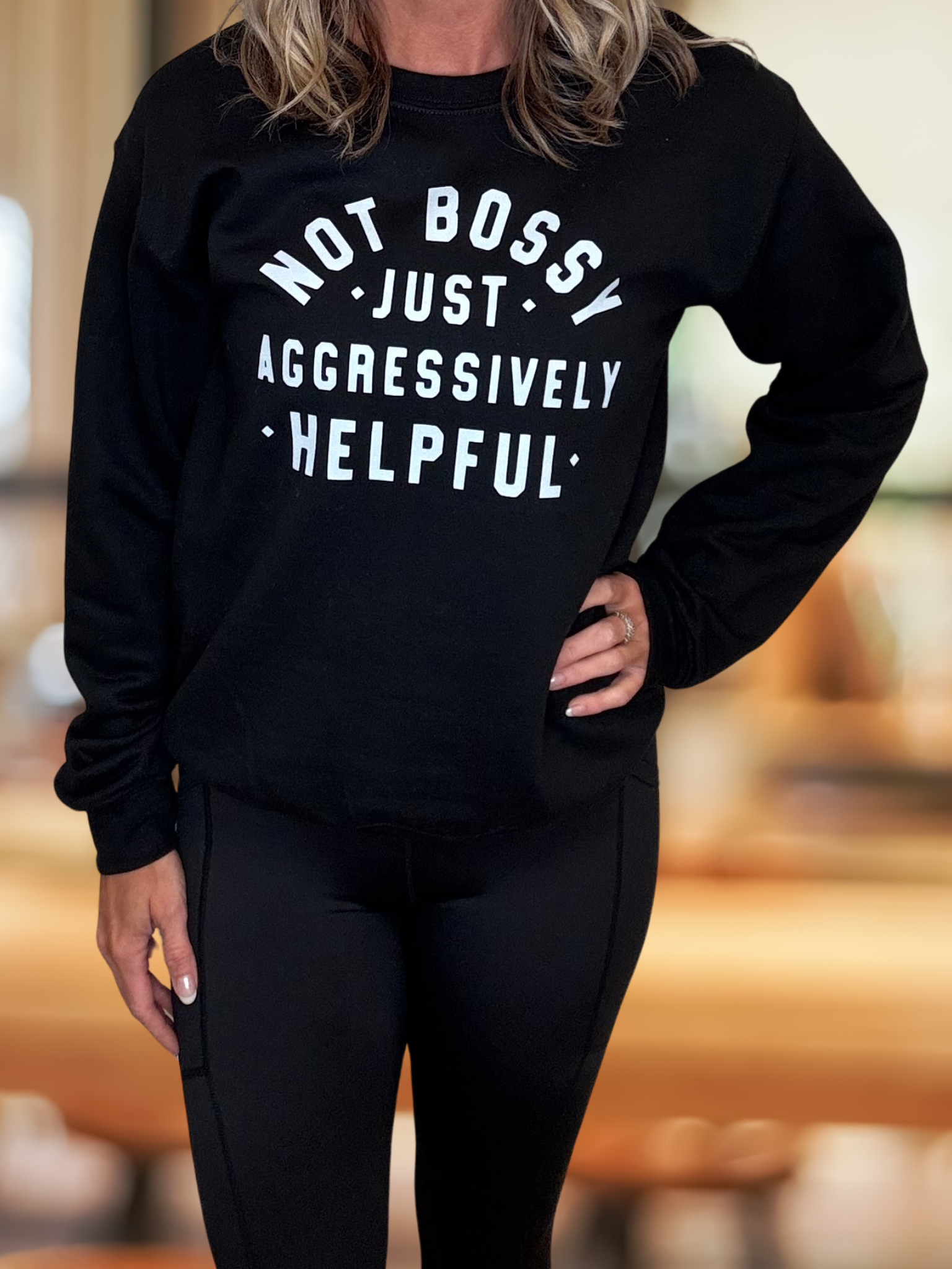 Printed Crew Neck Sweatshirt